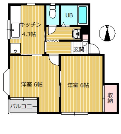 レピュート金山新の物件間取画像